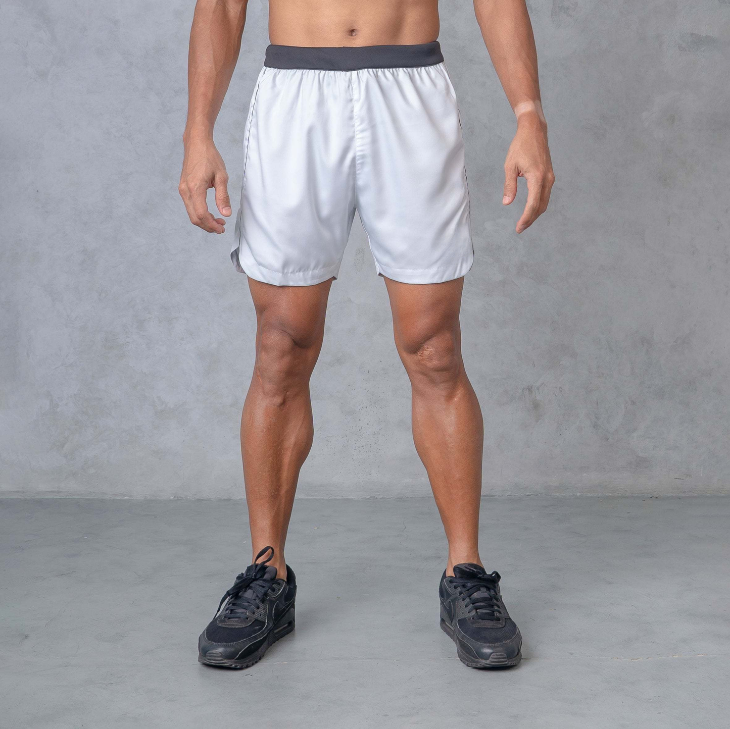 Core Running Pants-Stone-White