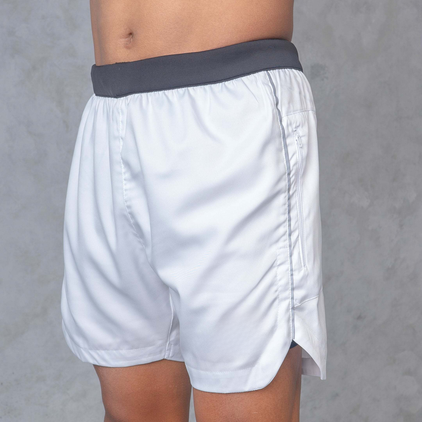 Core Running Pants-Stone-White