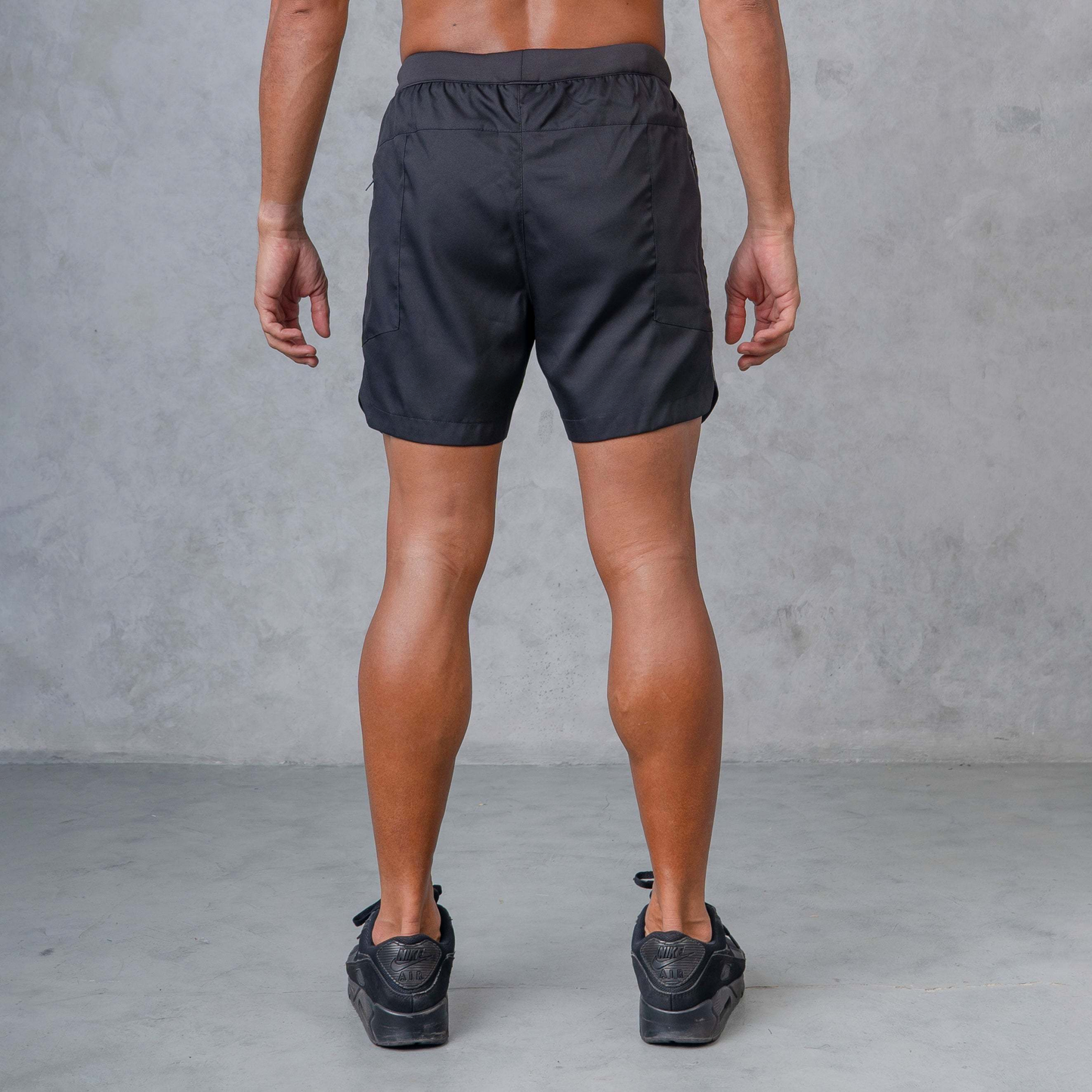 Core Running Pants-Stone-Black