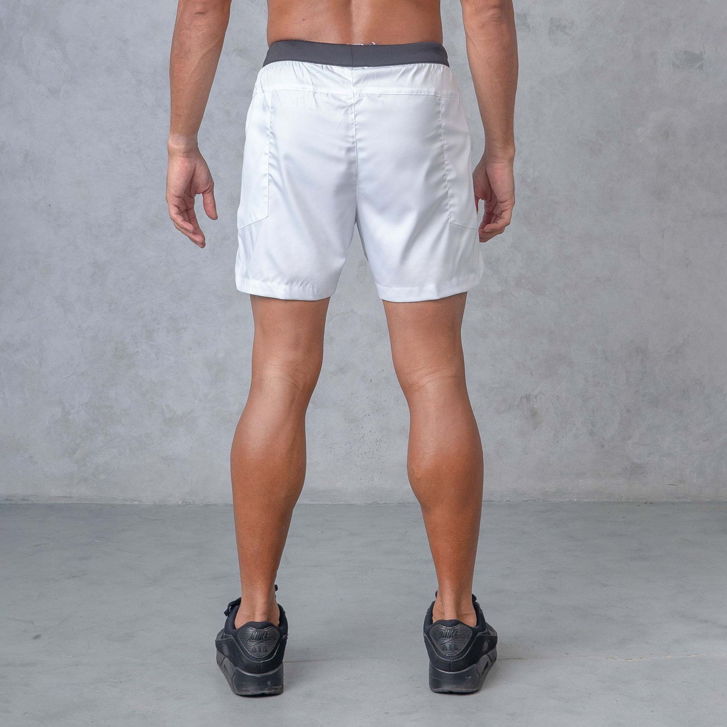 Core Running Pants-Stone-White