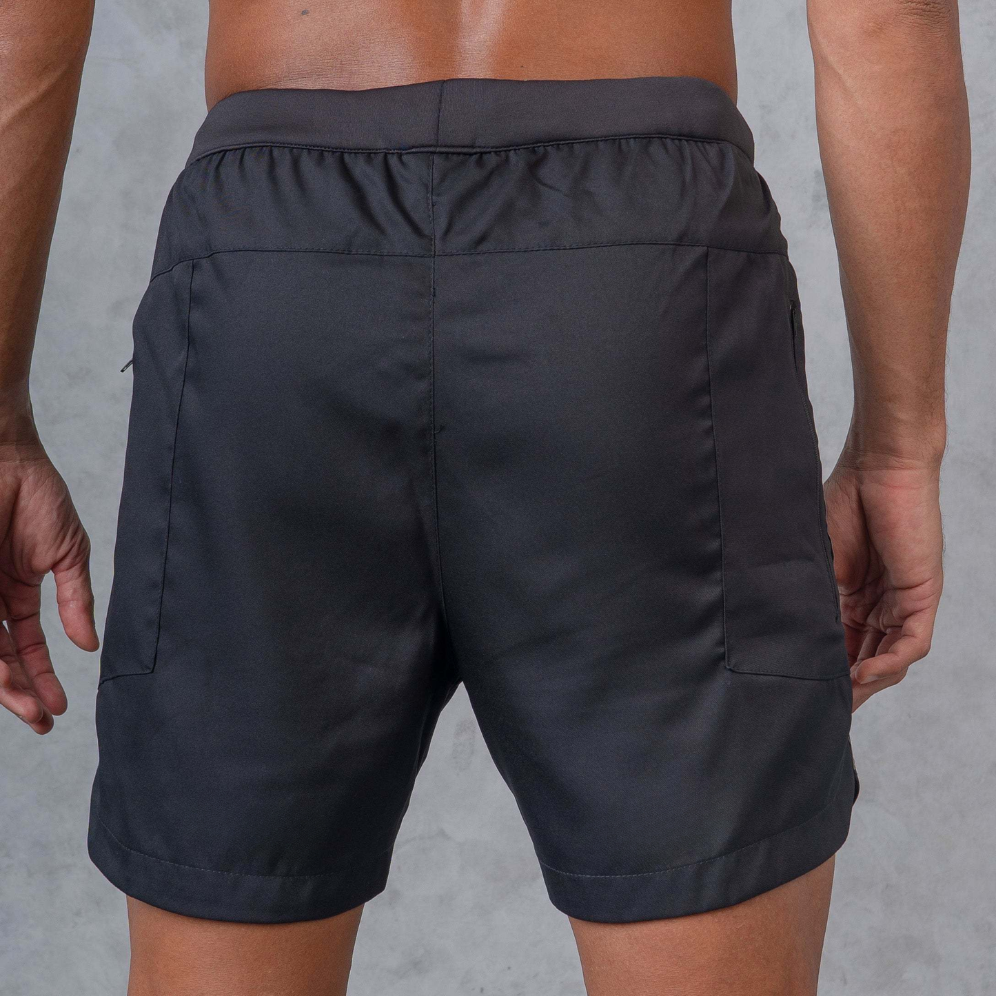 Core Running Pants-Stone-Black